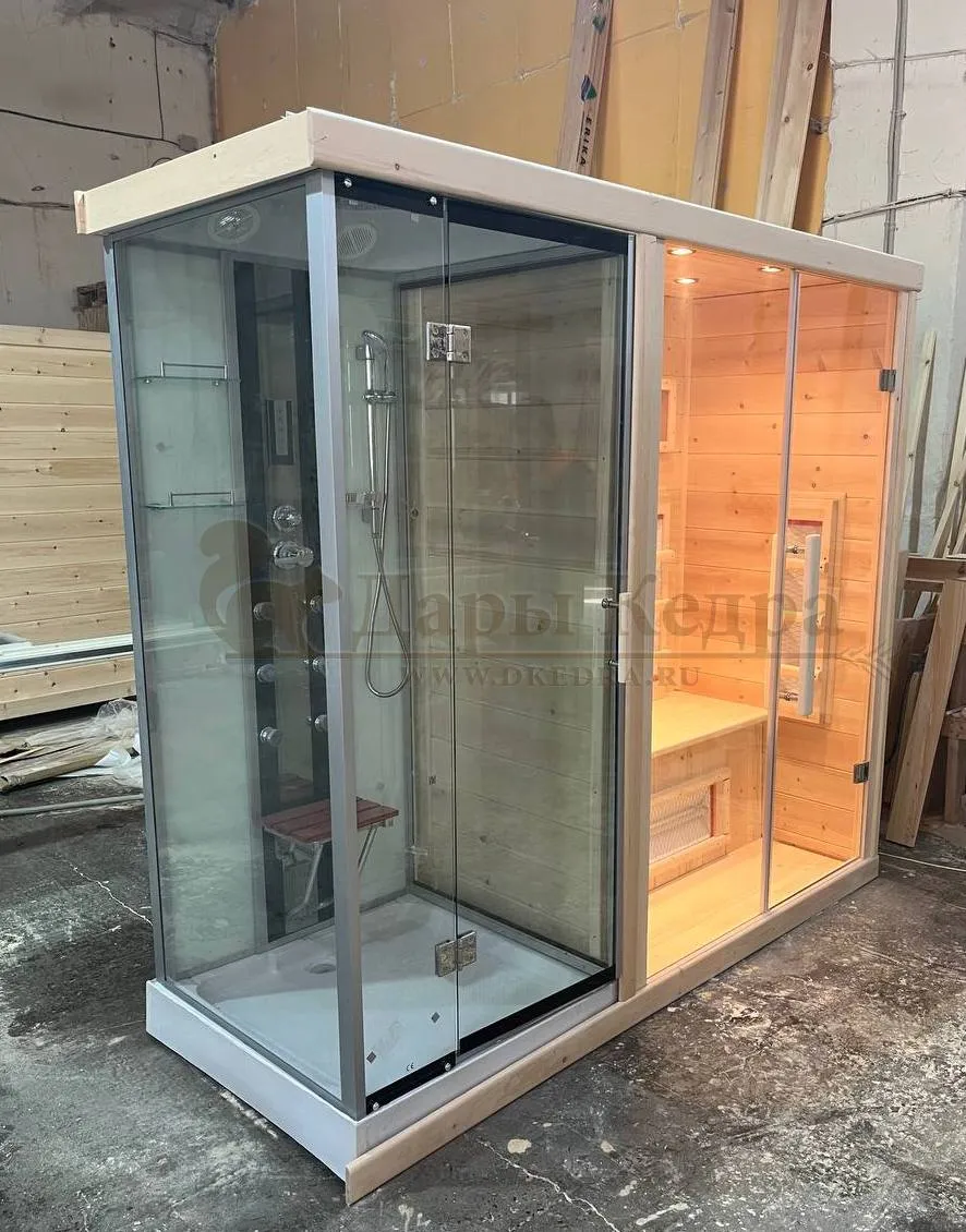 Комбинированная сауна с душевой