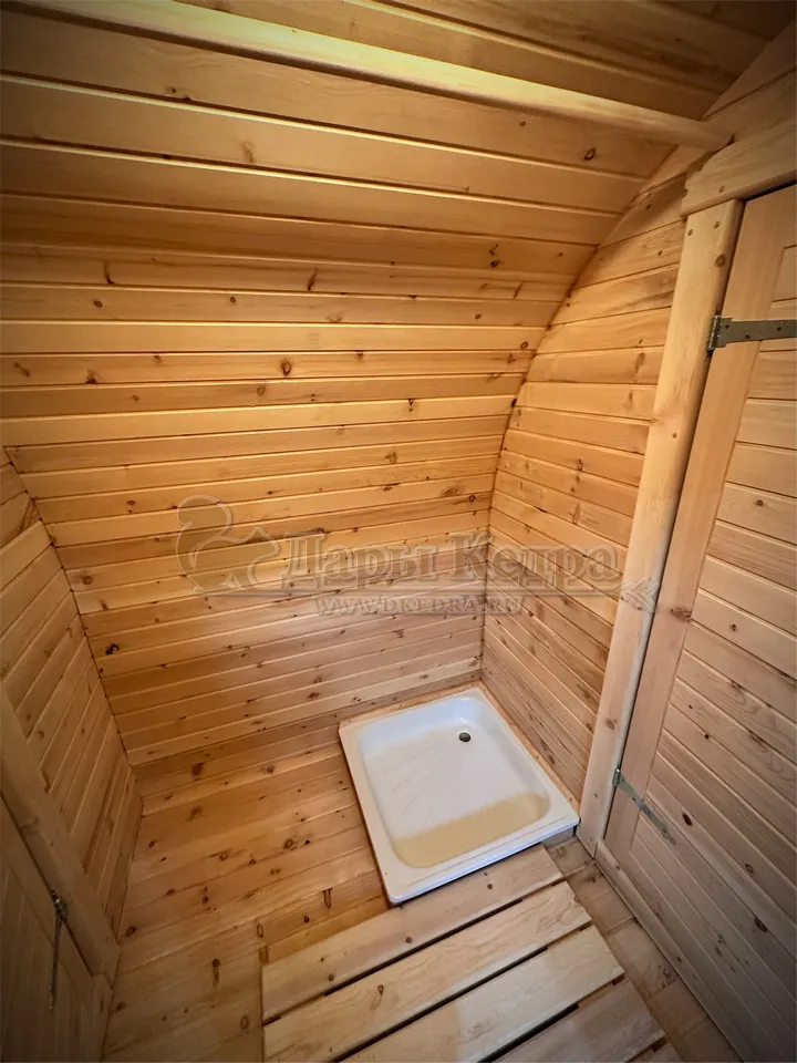 Баня «Викинг» из кедра 6х2,2 метра с боковым входом