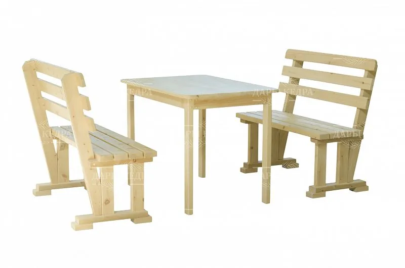Комплект уличной мебели "Стол с лавками"